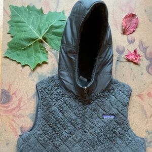 🌈 PATAGONIA Los Gatos Forge Grey Hooded Vest!